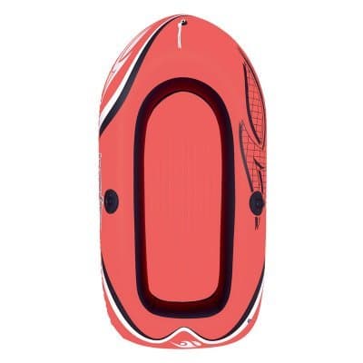 Uppblåsbar gummibåt m. Paddlar