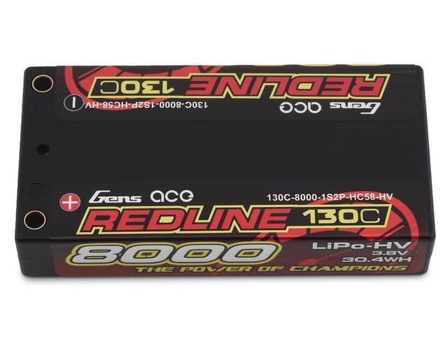 1s   8000mAh - 130C - Gens Ace Redline HV