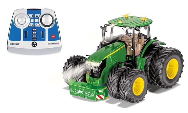 SIKU John Deere 7290R tvillinghjul och radio - 1:3