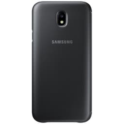 Samsung Galaxy J7 (2017) lompakkokotelo (musta)
