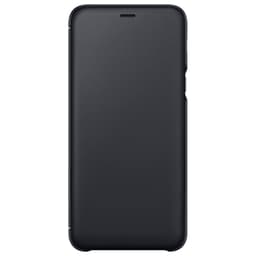 Samsung Galaxy A6+ lommebokdeksel (sort)