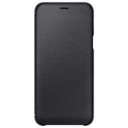 Samsung Galaxy A6 flip plånboksfodral (svart)
