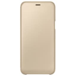 Samsung Galaxy A6 flip plånboksfodral (guld)