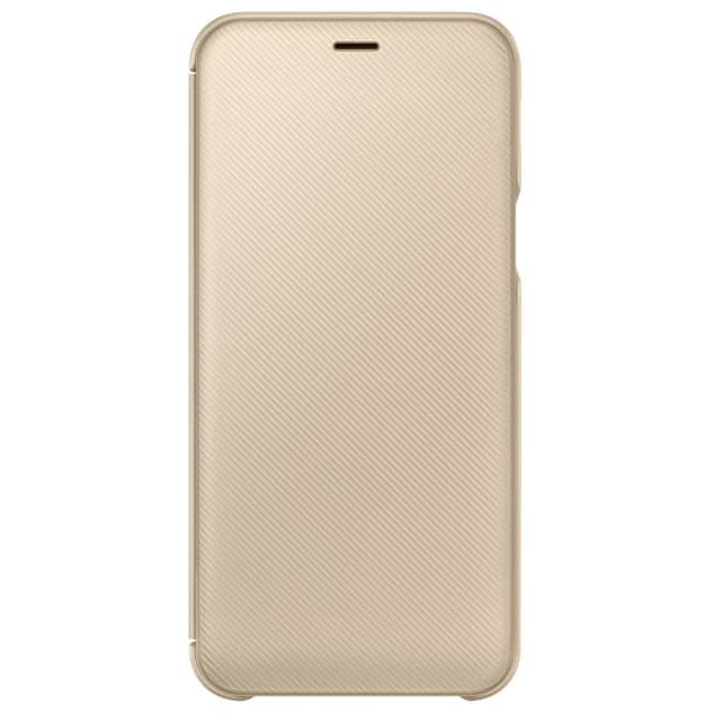 Samsung Galaxy A6 flip plånboksfodral (guld)