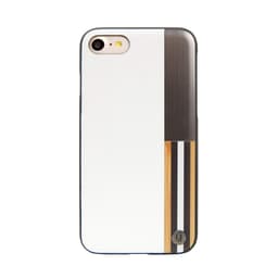 Ekte Wood & Metal Hvit iPhone SE / 8 / 7 deksel