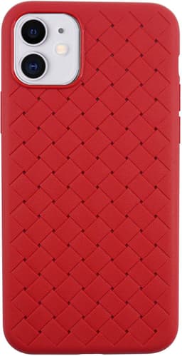 iPhone 11 Teksturert vevemønster - Red