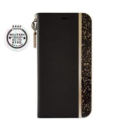 Stilfuld Folio Sort/Guld iPhone Xs Max etui