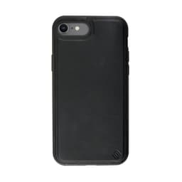 Ympäristöystävällinen Aito Nahka Musta iPhone SE / 8 / 7 / 6 kuori