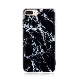 Tryckt Svart Marble iPhone 8 Plus / 7 Plus Fodral