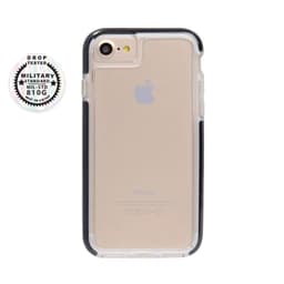 Beskyttende innvirkning bevis Svart/Klar iPhone SE / 8 / 7 deksel