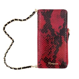 Snake Punainen Nahka 2-in-1 Lompakko iPhone 8 /7 kuori
