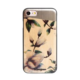 Aito Wood Painettu Ruskea iPhone SE / 8 / 7 kuori