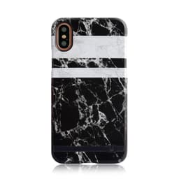 iPhone X deksel Monokrom Marble Print Design