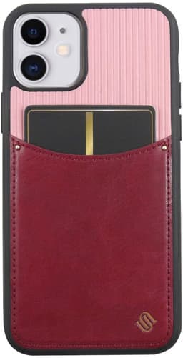 iPhone 11 Telefonpose med kortlomme - Pink