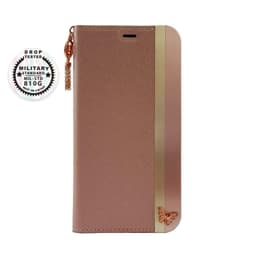 Stylish Folio rosa iPhone Xs/X deksel
