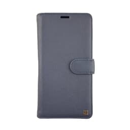 iPhone XR Aito Nahka Classic Folio Lompakko 2 in 1 taka kuori Sininen/Punainen