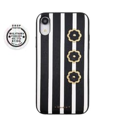 Sort/hvid iPhone XR etui