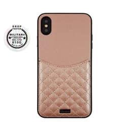 rosa iPhone Xs Max deksel med kortholder