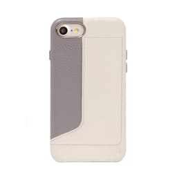 Stylish Hvit/Grå iPhone SE / 8 / 7 deksel med kortholder