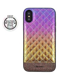 Lyserød Metalic iPhone Xs / X etui