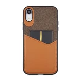 Ruskea iPhone XR kuori Korttikotelolla