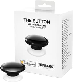 Fibaro Button för HomeKit smart knapp FGBHPB-101-2 (svart)