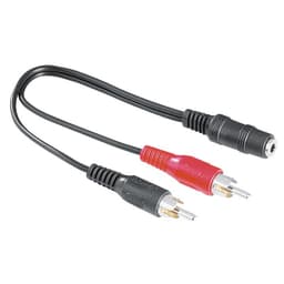 Hama lydadapter (2 x RCA han - 3.5 mm jack hun)