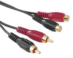 Hama kompositkabel 2 x RCA - 2 x RCA (2 meter - sort)