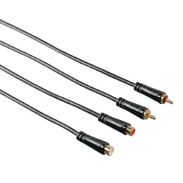 Hama lydkabel 2 x RCA-stik - 2 x RCA-hunstik (3 meter)