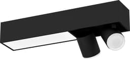 Philips Hue Centris svart spotlight 2x5.7W