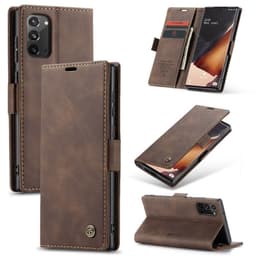 CaseMe Smart FlipCase Samsung Galaxy Note 20  - Kaffe
