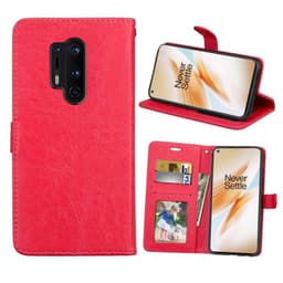 Lompakkokotelo 3-kortti OnePlus 8 Pro (IN2020)  - punainen