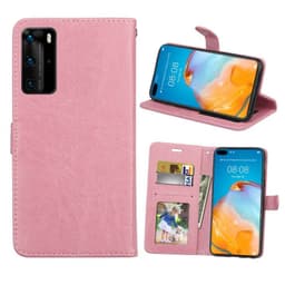 Mobil tegnebog 3-kort Huawei P40 Pro (ELS-AN00)  - lys rosa