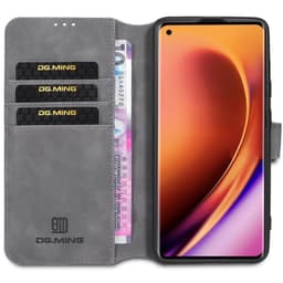 DG-Ming Lompakkokotelo 3-kortti OnePlus 8 Pro (IN2020)  - harmaa