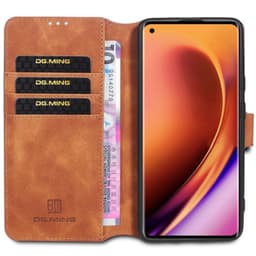 DG-Ming Lompakkokotelo 3-kortti OnePlus 8 Pro (IN2020)  - ruskea