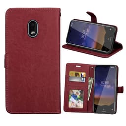 Lompakkokotelo 3-kortti Nokia 2.2 (TA-1183)  - ruskea
