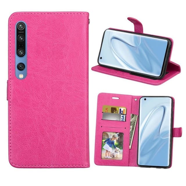 Mobil tegnebog 3-kort Xiaomi Mi 10 Pro  - lyserød