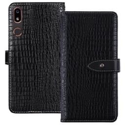 Wallet cover krokodille Doro 8050 (5,7 ")  - sort