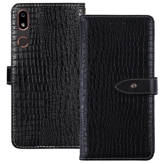 Wallet cover krokodille Doro 8050 (5,7 ")  - sort