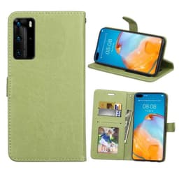 Lommebokdeksel 3-kort Huawei P40 Pro (ELS-AN00)  - Grønn