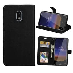Lompakkokotelo 3-kortti Nokia 2.2 (TA-1183)  - musta