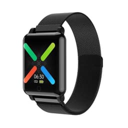 Vanntett smartklokke med metallarmbånd - Svart