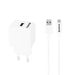 Lade- og synkroniseringssett USB-C 2.4A Hvit