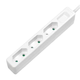 Grenavløp Slim Euro 3-veis 1,5m hvit