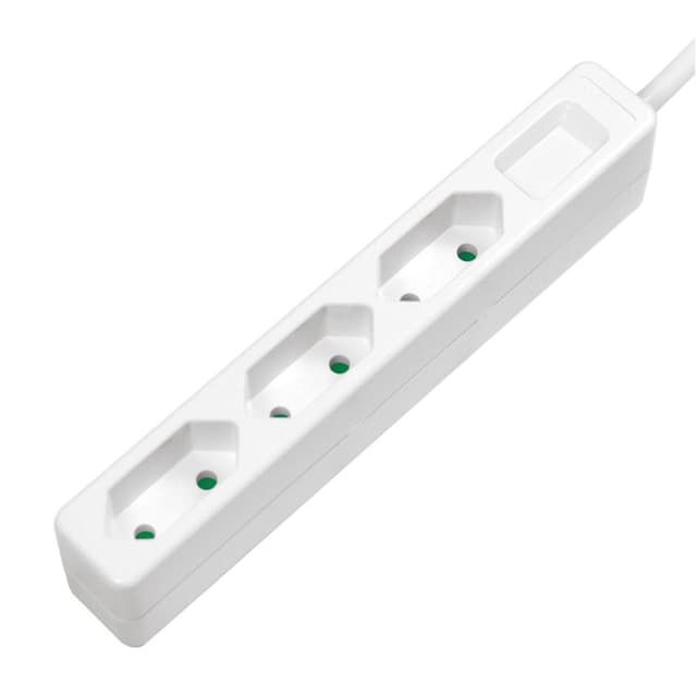 Grenavløp Slim Euro 3-veis 1,5m hvit
