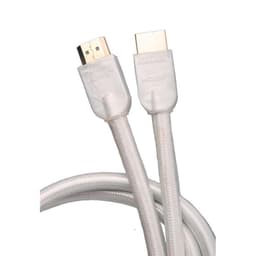 Jentech kabel HDMI - HDMI 2 meter Hvit High Speed HDMI®  3D Ethernet