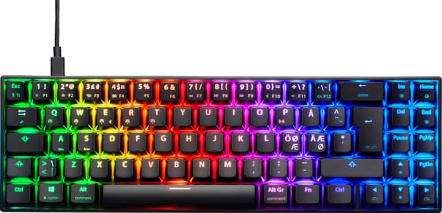 NOS C-650W Compact PRO RGB trådløst gaming-tastatur