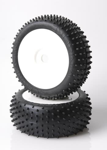 Schumacher Mini Spike 1/8 Yellow - 1 par på felg