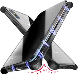 Mobilt deksel i tosidig herdet glass til iPhone XR - svart