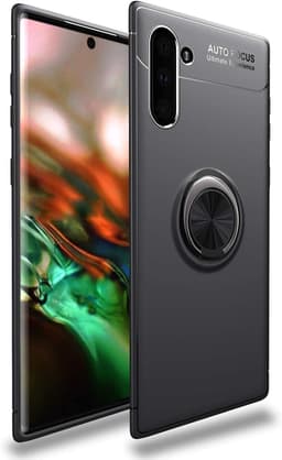 Samsung Galaxy Note 10 skall med håndtak ring metall / TPU svart